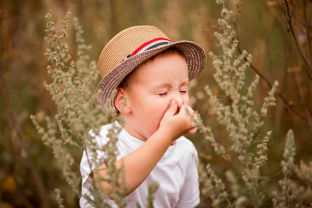 Child,With,Pollen,Allergy.,Boy,Sneezing,Because,Of,Seasonal,Allergy